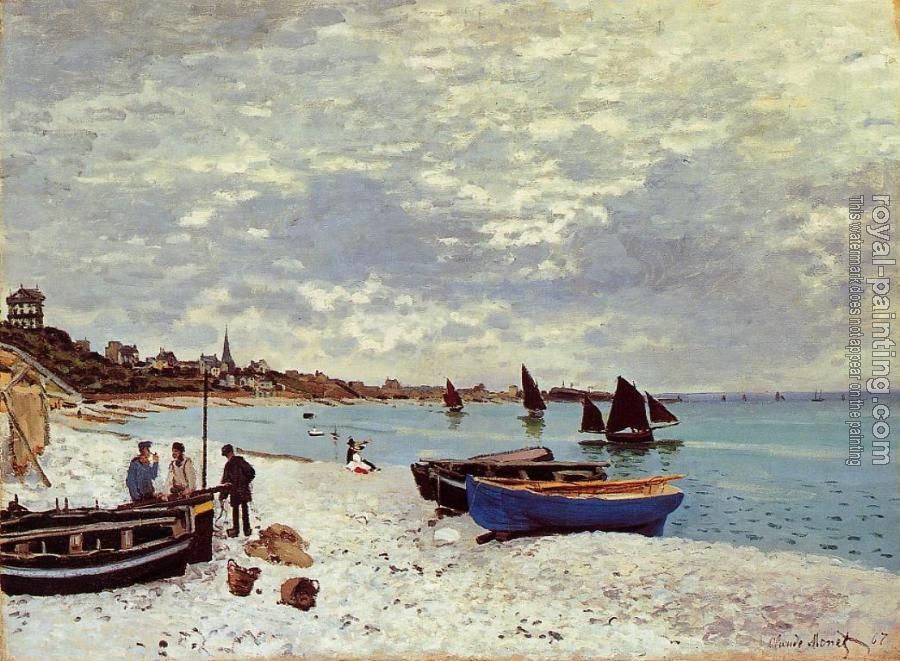 Claude Oscar Monet : The Beach at Sainte-Adresse II